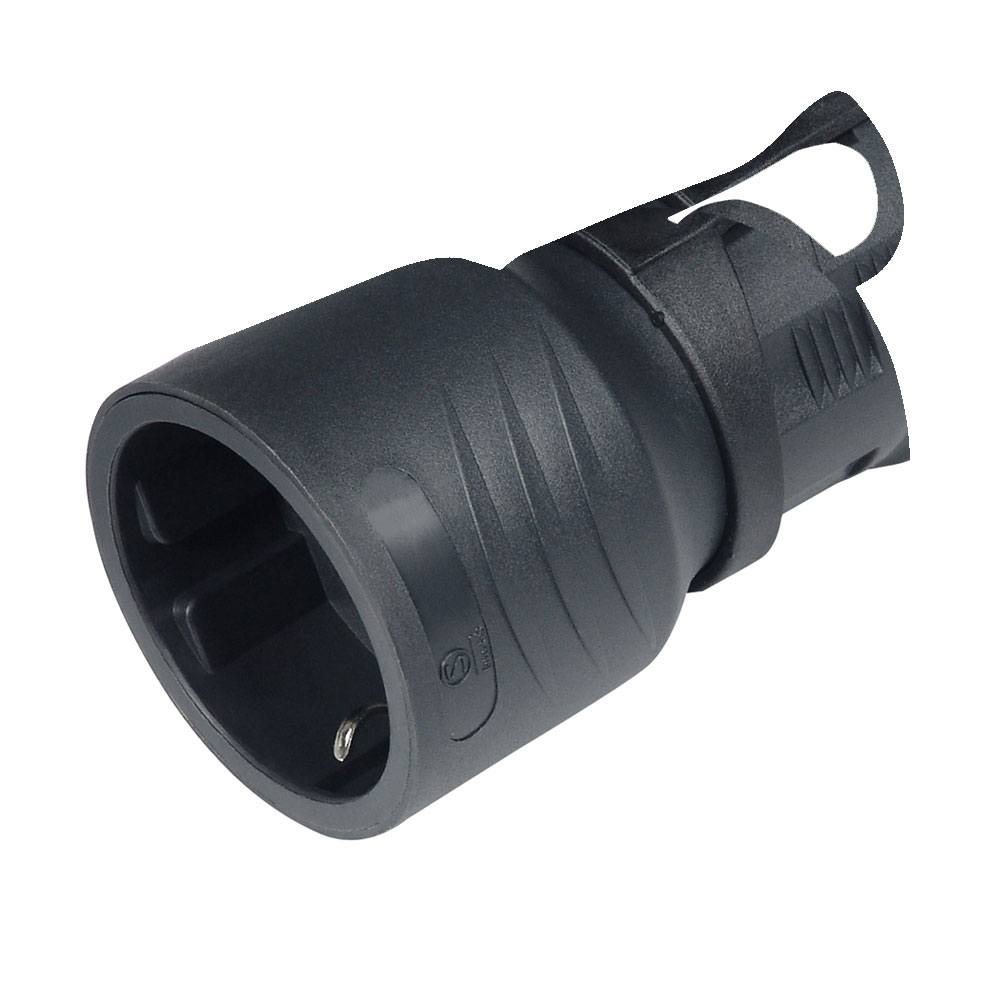 CO UTIKAČ ŠUKO RAVNI ŽENSKI CRNI 16A 250V